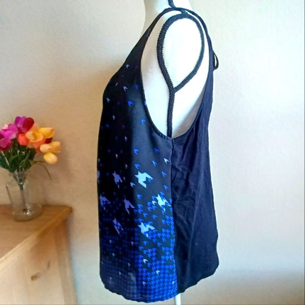 Elle Sleeveless blouse knit back Pleaded front - Picture 2 of 7